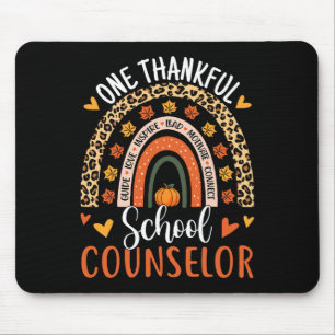 Mousepad Um Conselheiro Escolar Agradável, Ação de Graças,