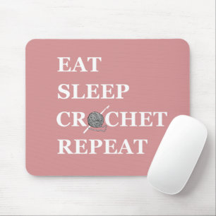 Mousepad Um crochê engraçado costeleta dizendo presente