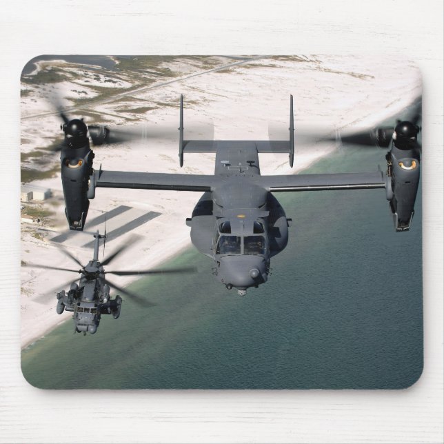 Mousepad Um CV-22 Osprey e um MH-53 Pave Baixo (Frente)