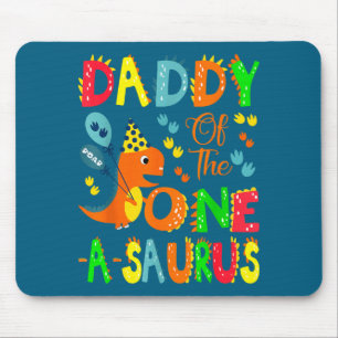 Mousepad Um Daddy Saurus 1º Aniversário Dinossauro