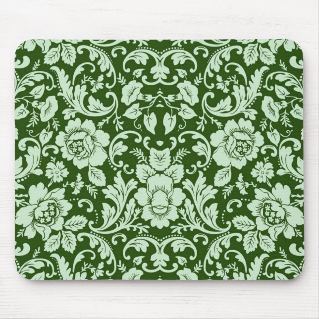 Mousepad Um damasco floral antigo (Frente)