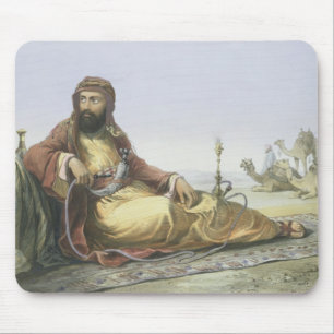 Mousepad Um descanso árabe no deserto, frontispício 'do T