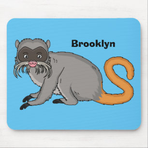 Mousepad Um desenho animado do Imperador Bonito Tamarin