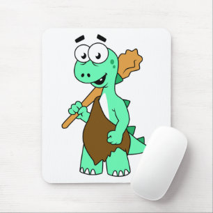 Mousepad Um desenho animado Tyrannosaurus Rex Caveman.