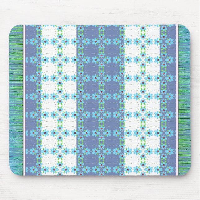 Mousepad Um Designer Flor de Estilo de Carpete Mágico (Frente)
