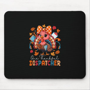 Mousepad Um despachante grato de Ação de Graças peru laço T