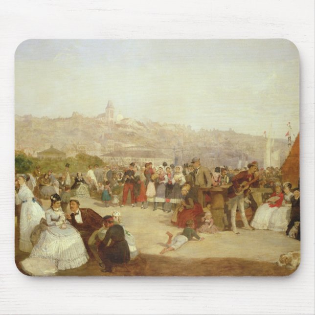 Mousepad Um dia em Boulogne, 1870 (óleo em canvas) (Frente)