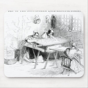 Mousepad Um dia nos fabricantes do laço de Nottingham