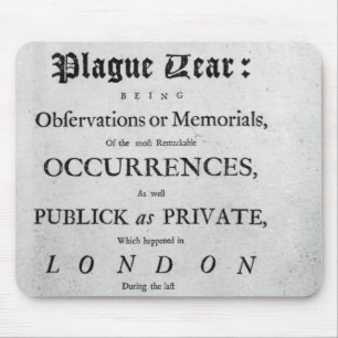 Mousepad Um Diário do ano do praga, 1665