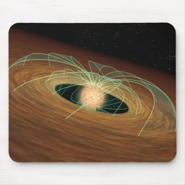 Mousepad Um disco empoeirado que forma planeta em órbita (Frente)
