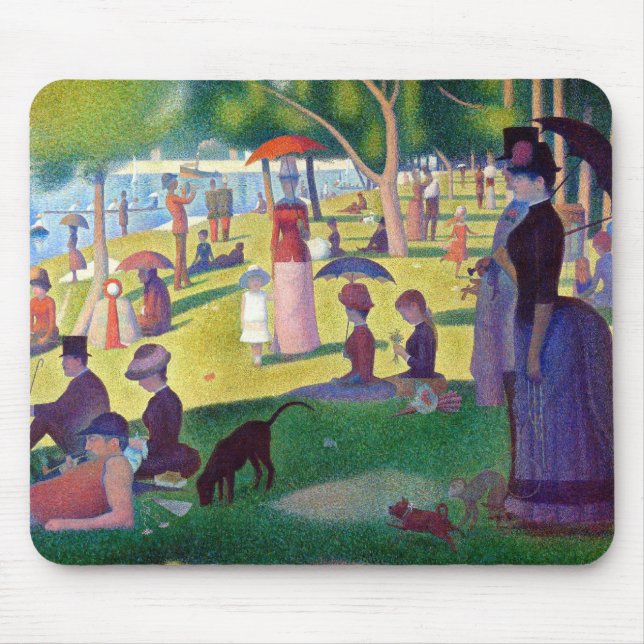 Mousepad Um domingo à tarde no La Jatte grandioso por (Frente)