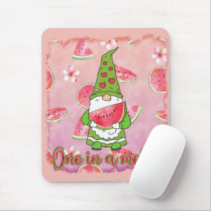 Mousepad Um em um melão   Gnomo Verde e Melancia