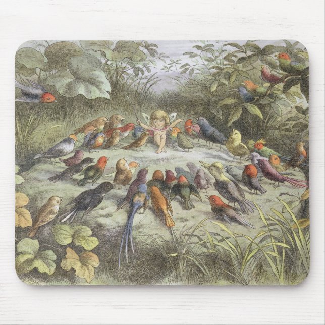 Mousepad Um ensaio na terra feericamente, ilustração de 'em (Frente)
