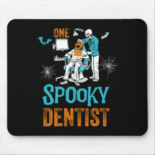 Mousepad Um Esqueleto de Dia das Bruxas Assustador de Denti