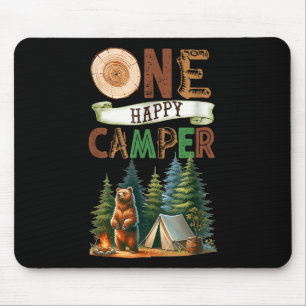 Mousepad Um Feliz Acampante Primeiro Aniversário Família Ca