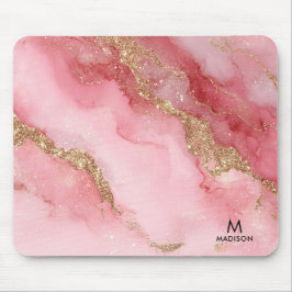 Mousepad Um fundo de mármore rosa luxuoso