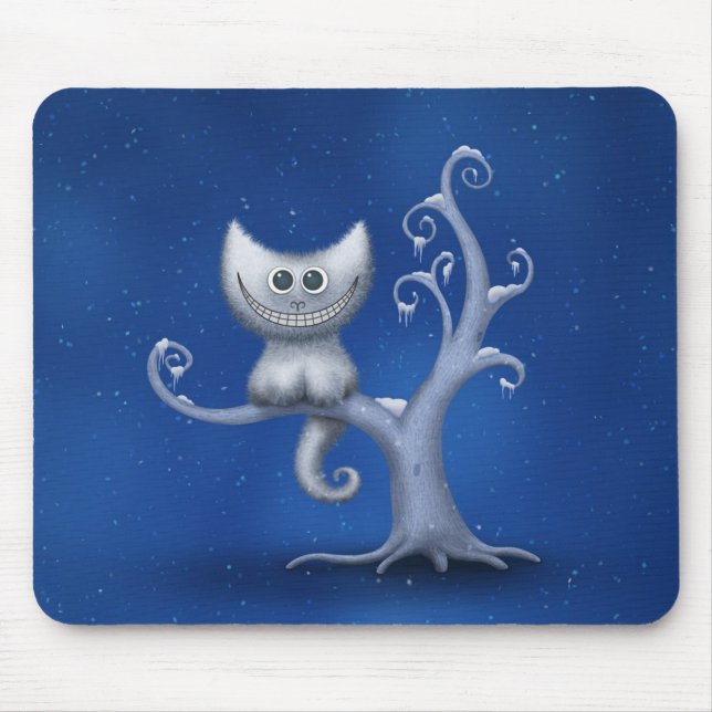 Mousepad Um gatinho de Cheshire (Natal) (Frente)
