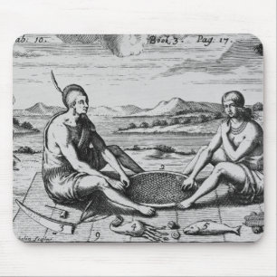 Mousepad Um homem e sua esposa no comensal, 1705