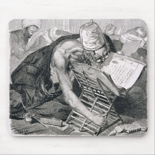 Mousepad Um homem instruído absorvido no Koran