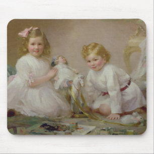 Mousepad Um irmão e uma irmã que jogam, 1915