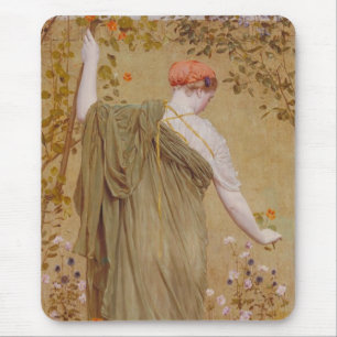 Mousepad Um Jardim de Albert Joseph Moore, Retrato Vintage
