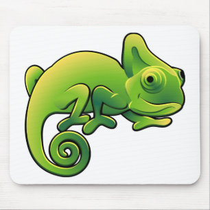 Mousepad Um lagarto bonito do camaleão