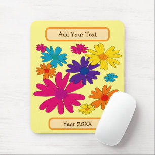 Mousepad Um leito floral de flores margaridas