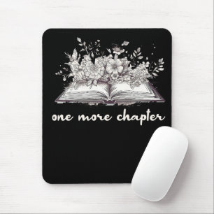Mousepad Um Livro Mais Capítulo Com Flores 