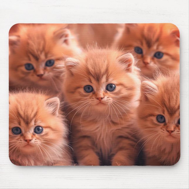 Mousepad Um Monte De Gatinhos Fofos no Laptop Desktop Table (Frente)