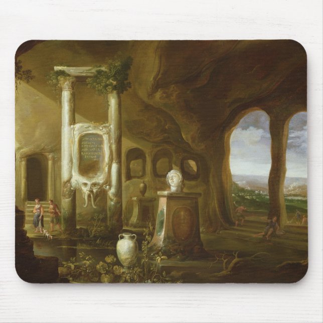 Mousepad Um monumento a Augustus, em uma gruta com (Frente)