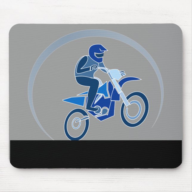 Mousepad Um motoqueiro a fazer uma caminhada. (Frente)