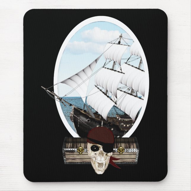 Mousepad Um navio pirata (Frente)