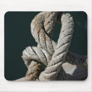 Mousepad Um nó amarrado em um molhe Portugal
