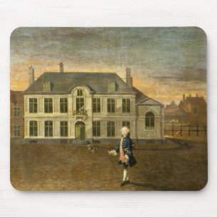 Mousepad Um nobre novo que está antes de uma mansão (veja