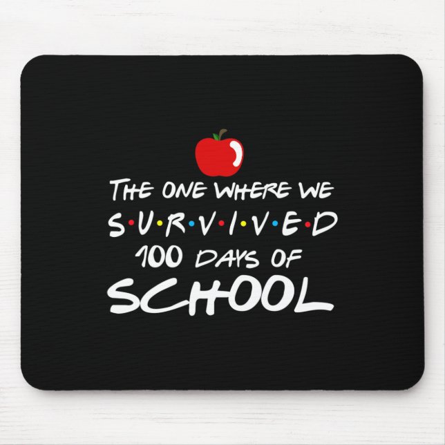 Mousepad Um Onde Sobrevivemos A 100 Dias De Professores Esc (Frente)