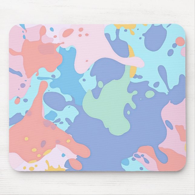 Mousepad Um padrão confuso de manchas de tinta (Frente)