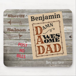 Mousepad Um Pai Incrível, Um Pad de Mouse Personalizado de