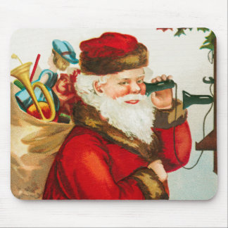 Mousepad Um Papai Noel de Natal Alegre por Ellen Clapsaddle