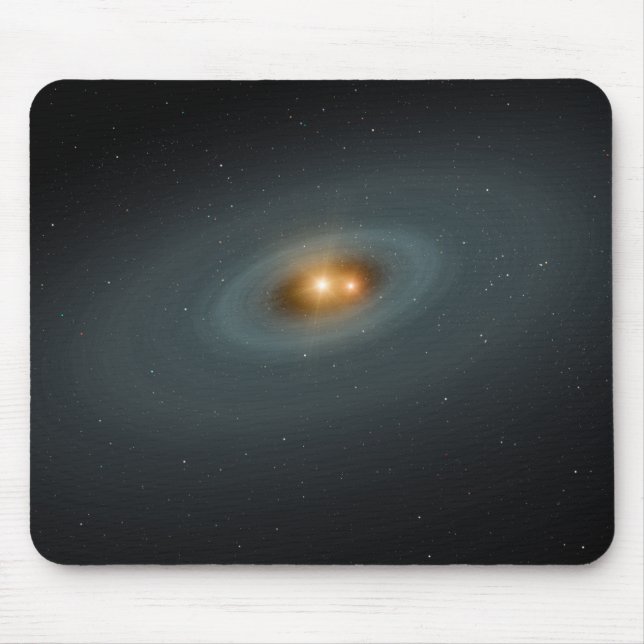 Mousepad Um par apertado de estrelas e um disco circundante (Frente)