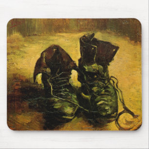 Mousepad Um Par de Sapatos por Vincent van Gogh
