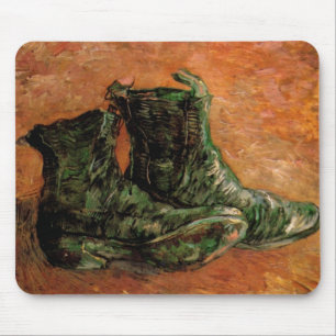 Mousepad Um Par de Sapatos por Vincent van Gogh