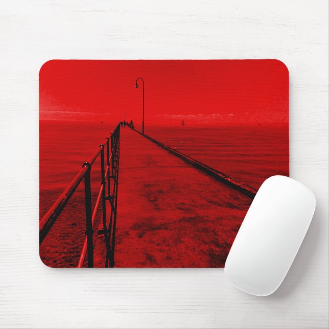 Mousepad Um passeio ao longo do píer à beira-mar (Com mouse)