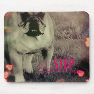 Mousepad Um passo de cada vez, Buldogue