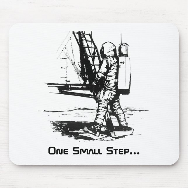 Mousepad Um pequeno passo Apollo 11 Landing (Frente)