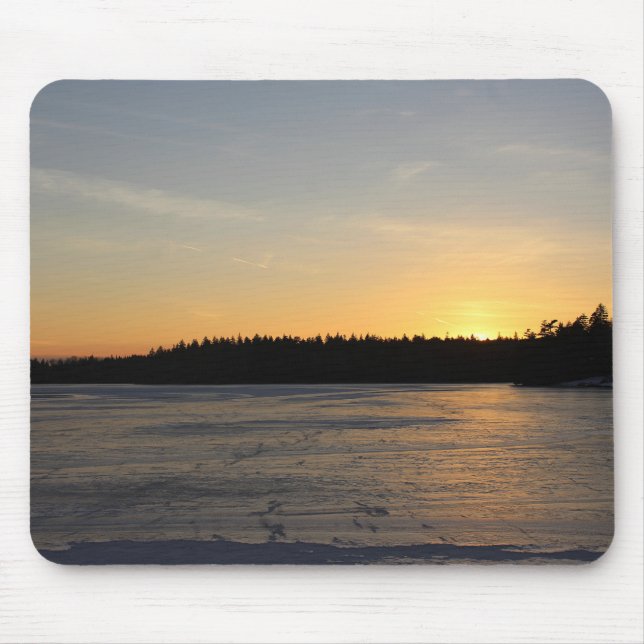 Mousepad Um por do sol congelado (Frente)