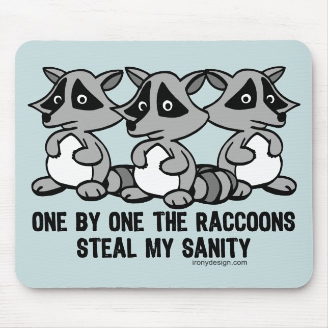 Mousepad Um Por Um Dos Raccoons (Frente)