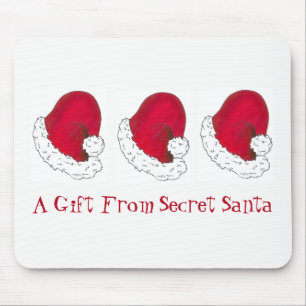 Mousepad Um presente do Natal Vermelho Secreto do Pai Natal