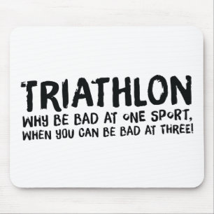 Mousepad Um presente Triathlon excelente para seu amigo ou 
