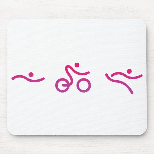 Mousepad Um presente Triathlon excelente para seu amigo ou  (Frente)