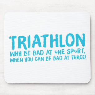 Mousepad Um presente Triathlon excelente para seu amigo ou 